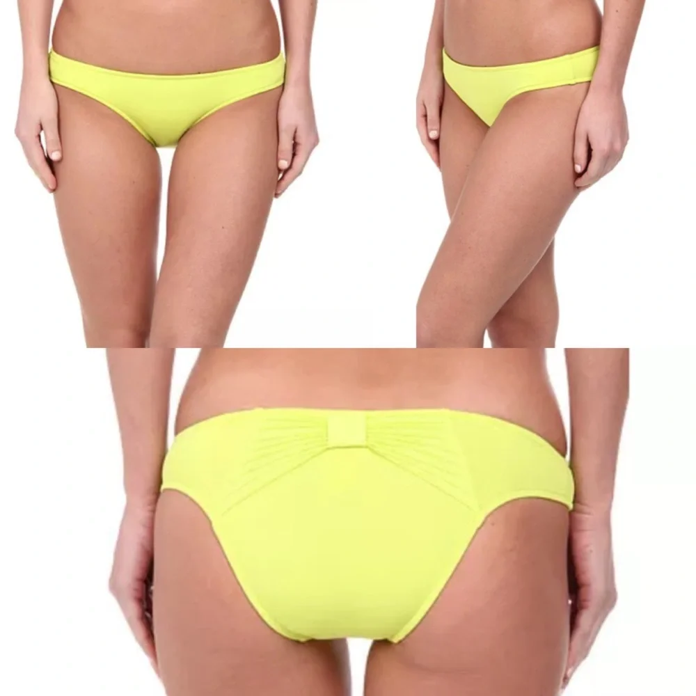 - Seafolly Sz 6 Chartreuse Bustier/Bow Bikini Set! NEW!